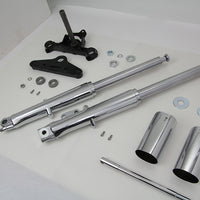 24-9943 - 41mm Fork Assembly with Chrome Sliders by V-Twin