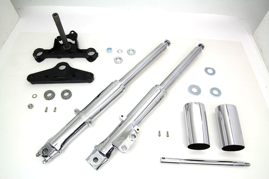 24-9943 - 41mm Fork Assembly with Chrome Sliders by V-Twin