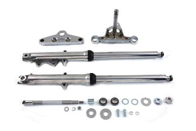 24-9949 - Fork Assembly with Polished Sliders by V-Twin