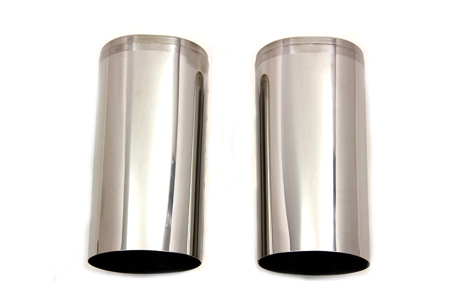 24-9962 - Fork Slider Cover Set Stainless Steel by V-Twin