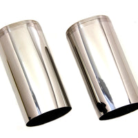 24-9962 - Fork Slider Cover Set Stainless Steel by V-Twin
