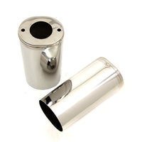 24-9962 - Fork Slider Cover Set Stainless Steel by V-Twin