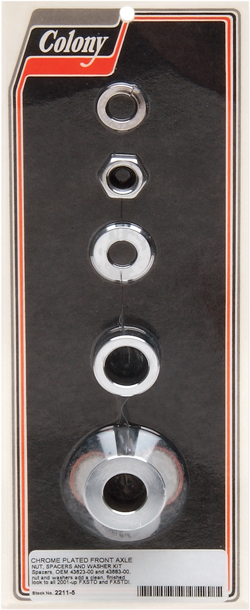2401-0110 - COLONY Axle Spacer - Front - FXSTD 2211-5