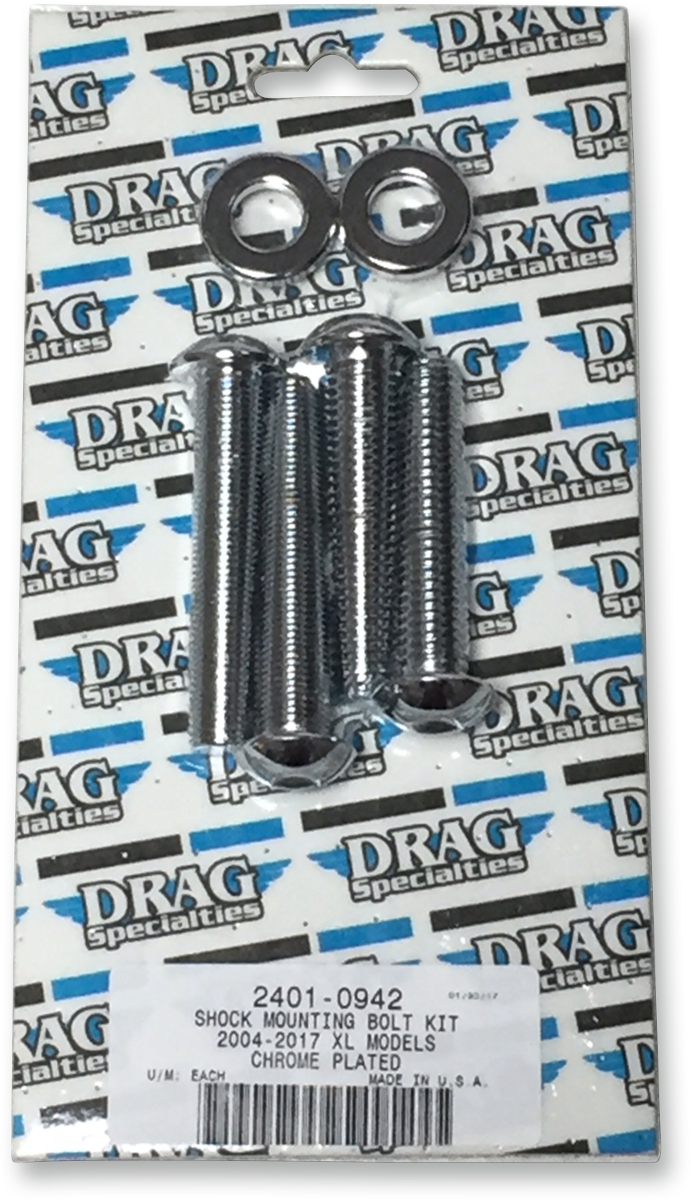 2401-0942 - DRAG SPECIALTIES Shock Mount Kit - Chrome MKDR8