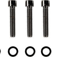 2401-1026 - DRAG SPECIALTIES Camshaft Cover Smooth Bolt Kit - Black/Chrome - M8 MK779SBK