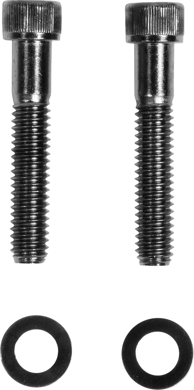 2401-1028 - DRAG SPECIALTIES Starter Knurled Bolt Kit - Black/Chrome - M8 MK781BK