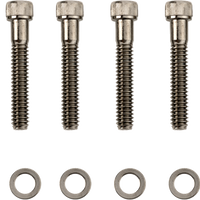 2401-1030 - DRAG SPECIALTIES Transmission Cover Bolt Kit - Black/Chrome - M8 MK782BK