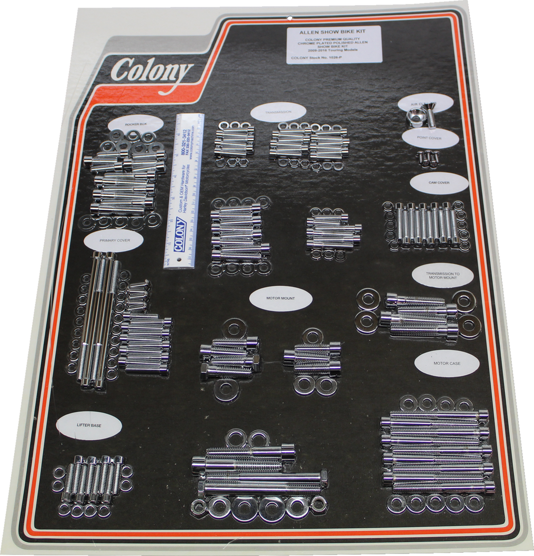 2401-1117 - COLONY Engine Bolt Kit - Chrome 1026-P