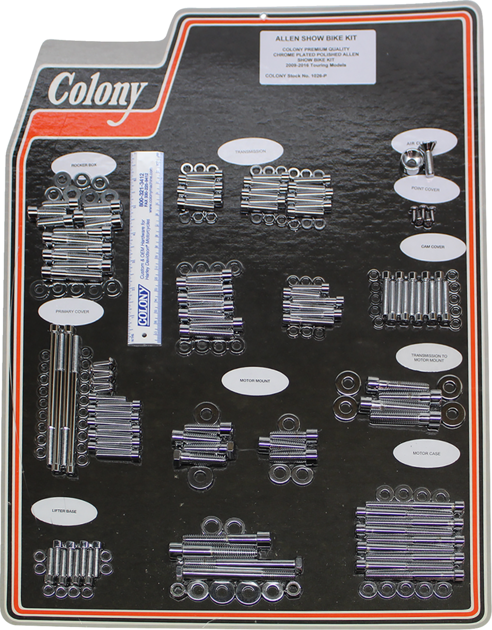 2401-1117 - COLONY Engine Bolt Kit - Chrome 1026-P