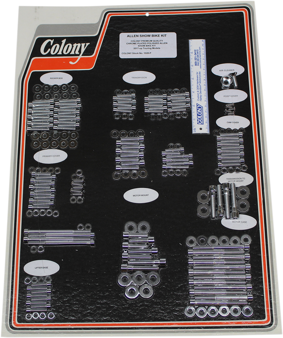 2401-1117 - COLONY Engine Bolt Kit - Chrome 1026-P