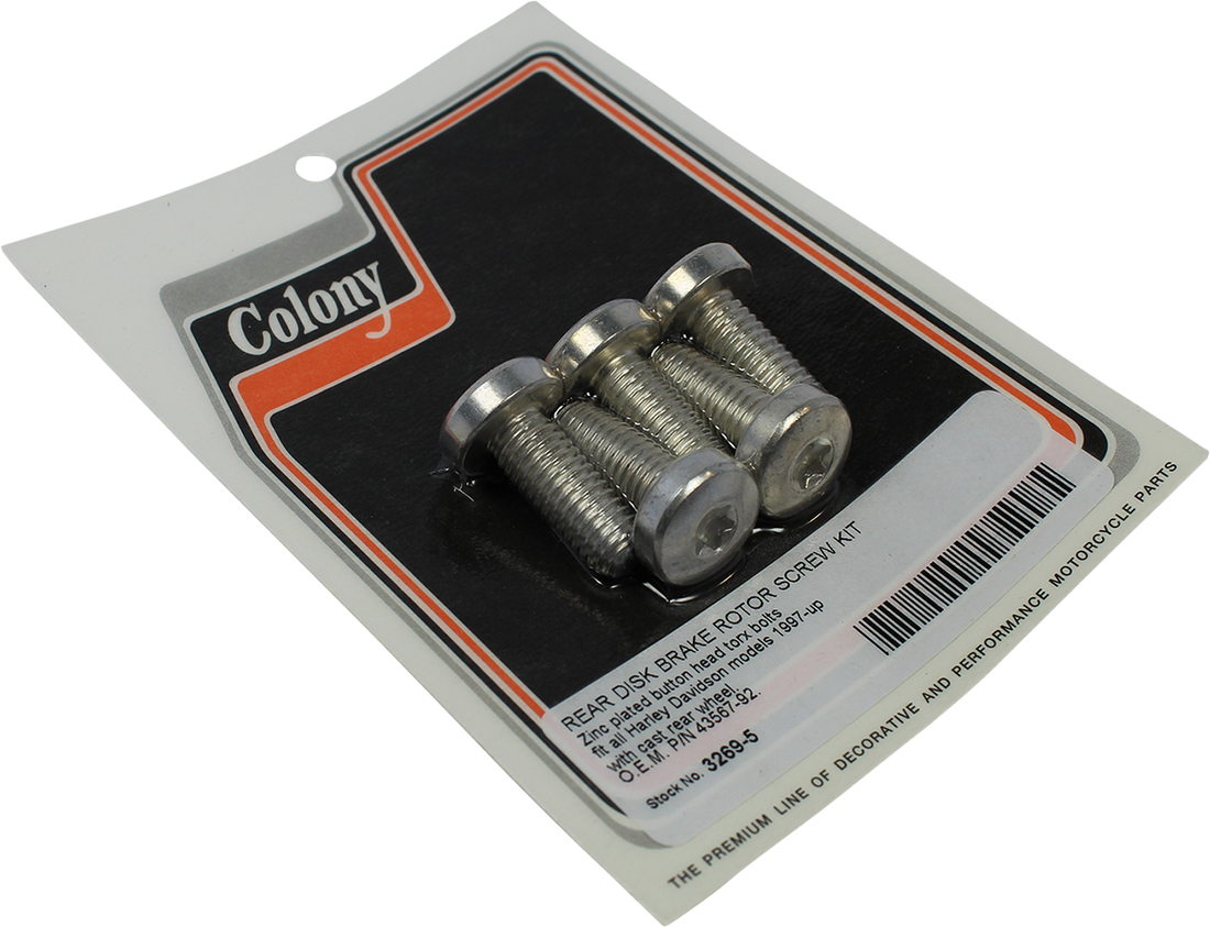 2401-1322 - COLONY Brake Rotor Screw Kit - '97+ 3269-5