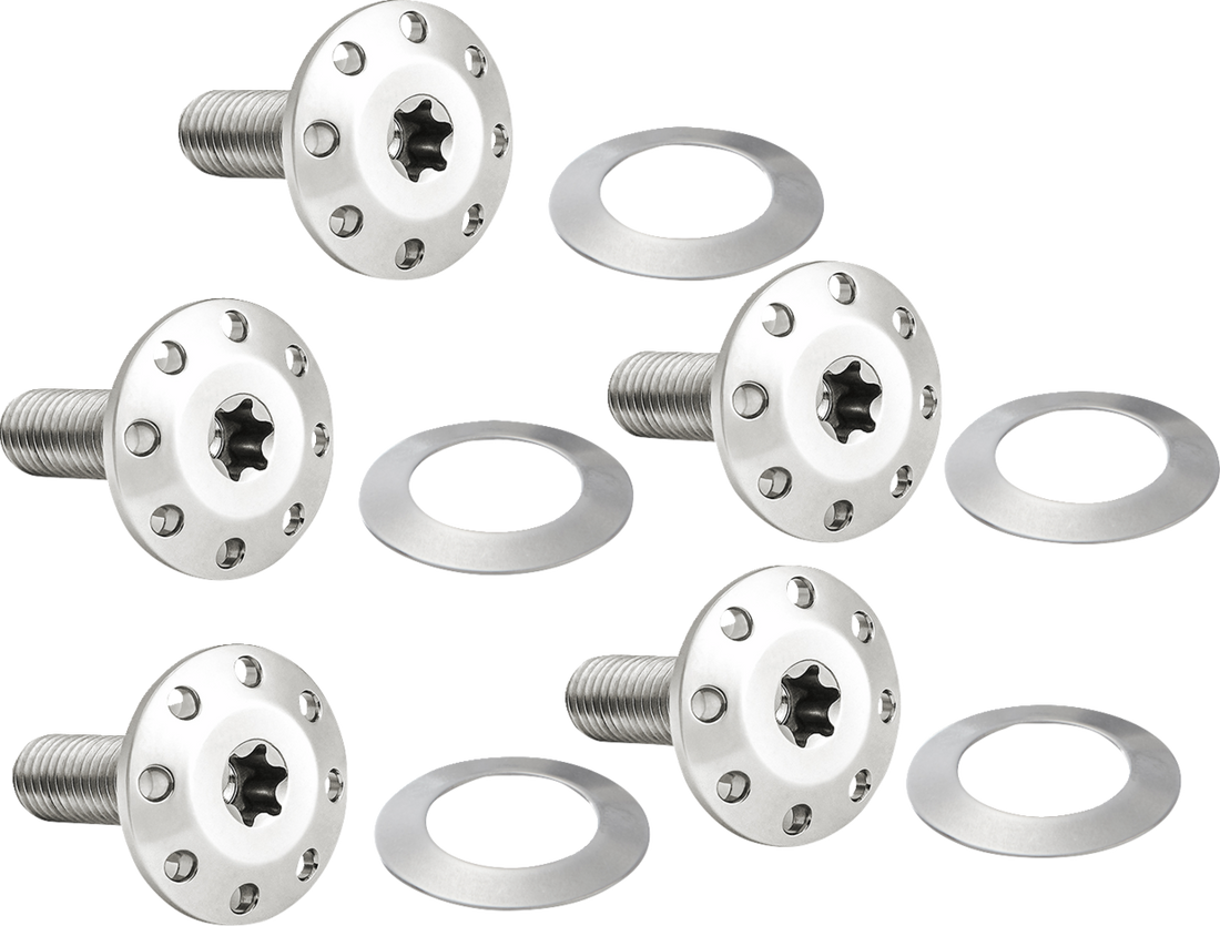 2401-1697 - ARLEN NESS Bolt Kit - Holeshot/Front/Floating/Brake Rotor - Spoke Mount - Polished - 5 Pack 300-905