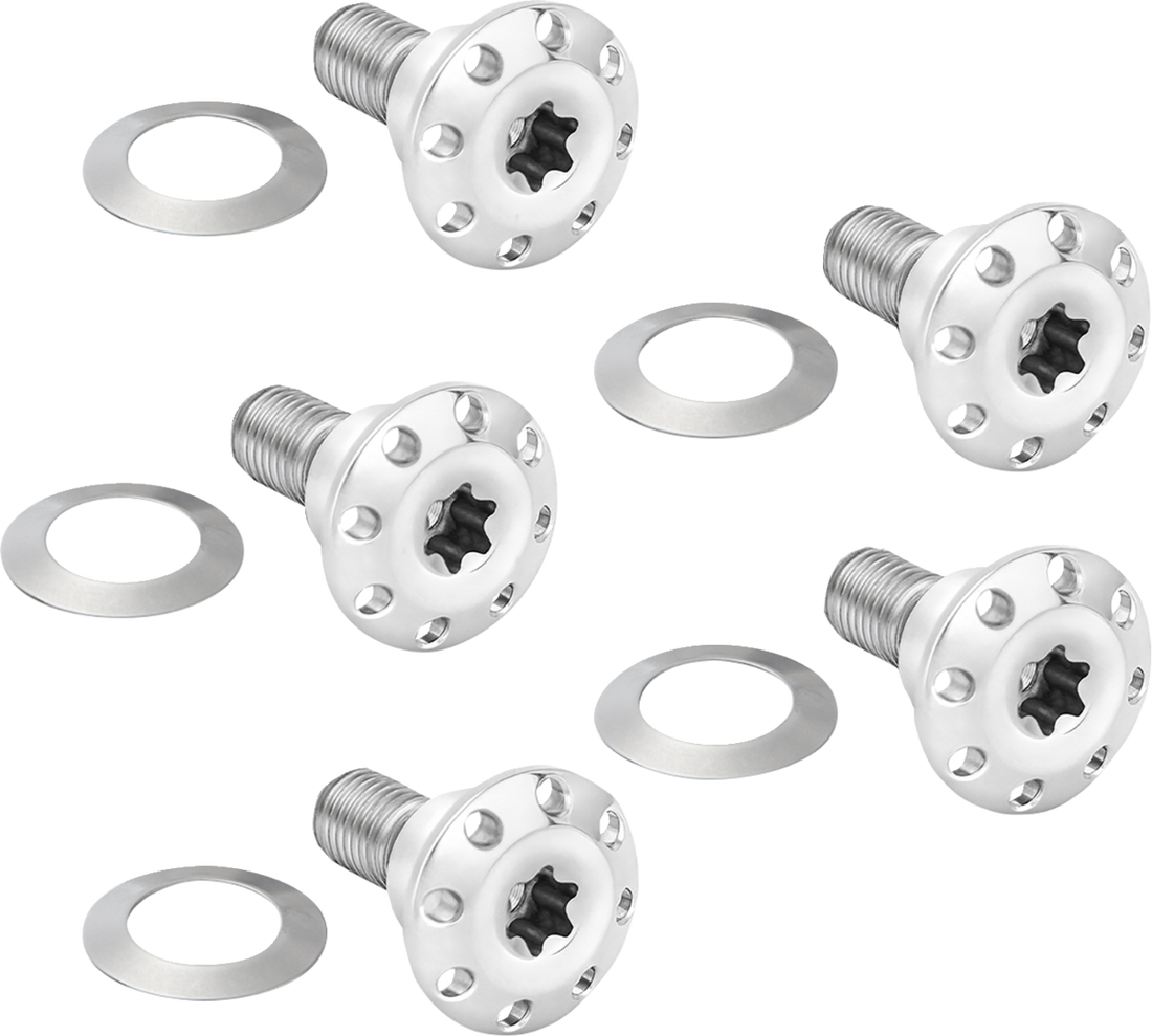 2401-1714 - ARLEN NESS Bolt Kit - Holeshot/Front/Floating/Brake Rotor - Spoke Mount - Polished - 5 Pack 300-920
