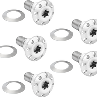 2401-1714 - ARLEN NESS Bolt Kit - Holeshot/Front/Floating/Brake Rotor - Spoke Mount - Polished - 5 Pack 300-920