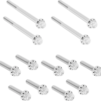 2401-1731 - ARLEN NESS Bolt Kit - Primary Cover - Titanium - 12-Point - Softail - Polished 300-929