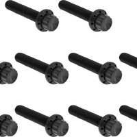 2401-1765 - ARLEN NESS Bolt Kit - Cam Cover/Point Cover - Titanium - 12-Point - Black 300-987
