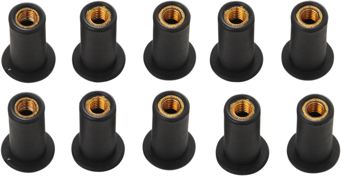 2404-0545 - DRAG SPECIALTIES Nuts - Well - #10-32 - 10-Pack 62308
