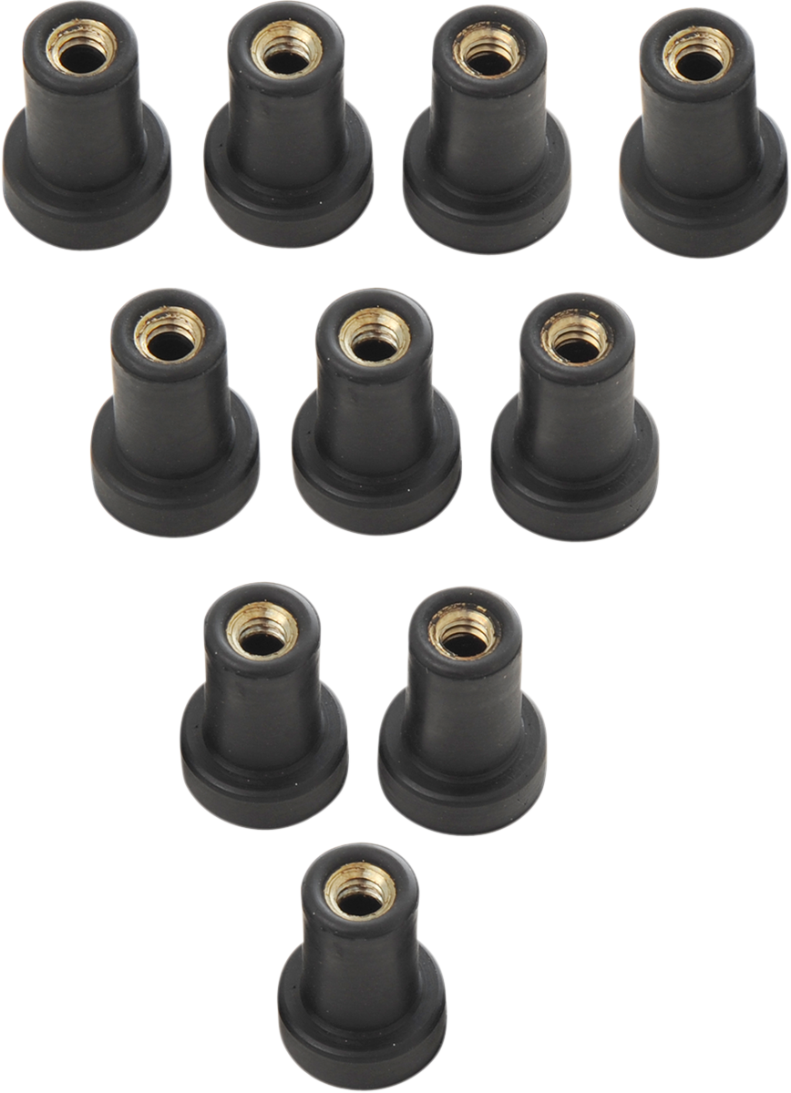 2404-0545 - DRAG SPECIALTIES Nuts - Well - #10-32 - 10-Pack 62308