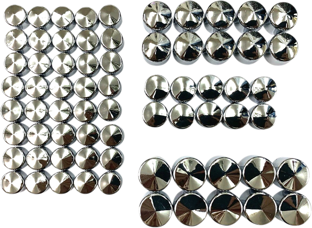 2404-0984 - DRAG SPECIALTIES Engine Bolt Covers - Chrome - M8 352065