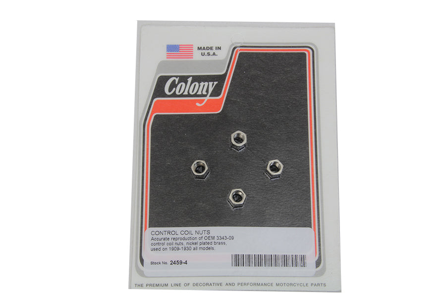 2459-4 - Control Coil Nuts Nickel Plated by Colony