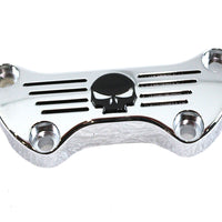 Skull Riser Top Clamp Chrome