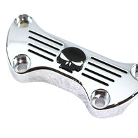 Skull Riser Top Clamp Chrome