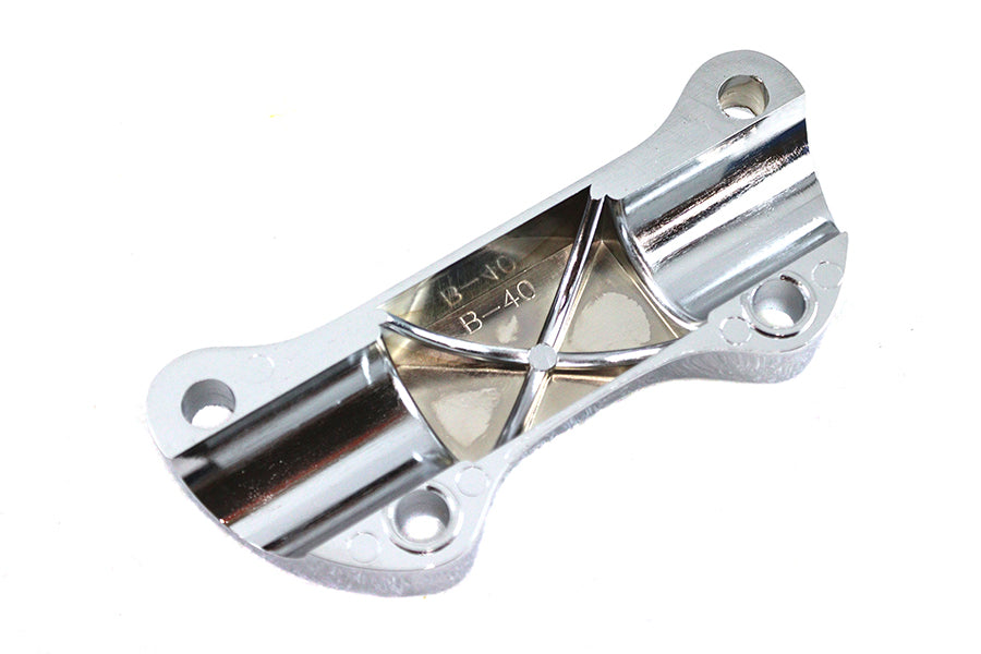 Skull Riser Top Clamp Chrome