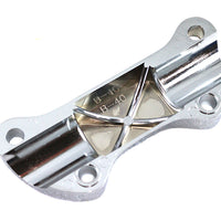 Skull Riser Top Clamp Chrome