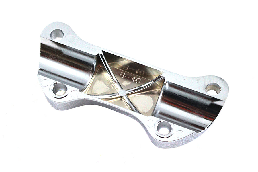 Skull Riser Top Clamp Chrome