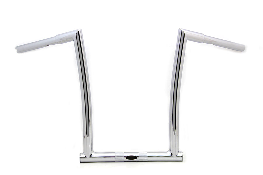 25-0180 - 14  Chrome ChiZeled Z-Bar Handlebar with Indents by MCM