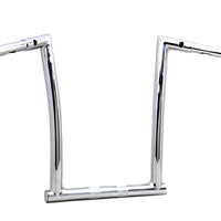 25-0180 - 14  Chrome ChiZeled Z-Bar Handlebar with Indents by MCM