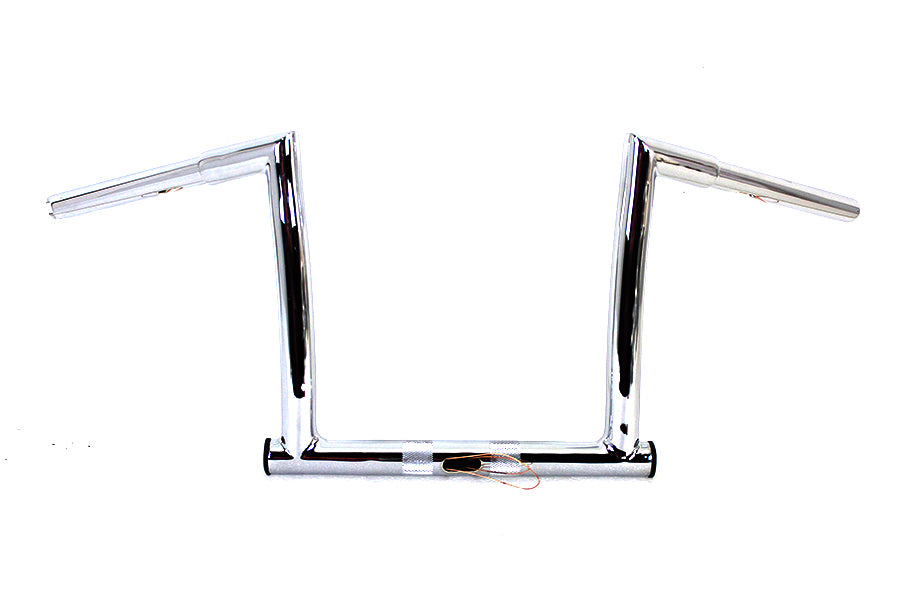 25-0181 - 12  Chrome ChiZeled Z-Bar Handlebar with Indents by MCM