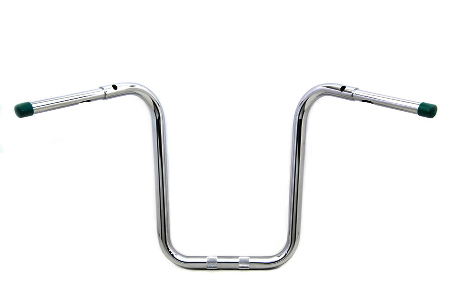 25-0186 - 14  Fat Ape Handlebar with Indents Chrome by MCM