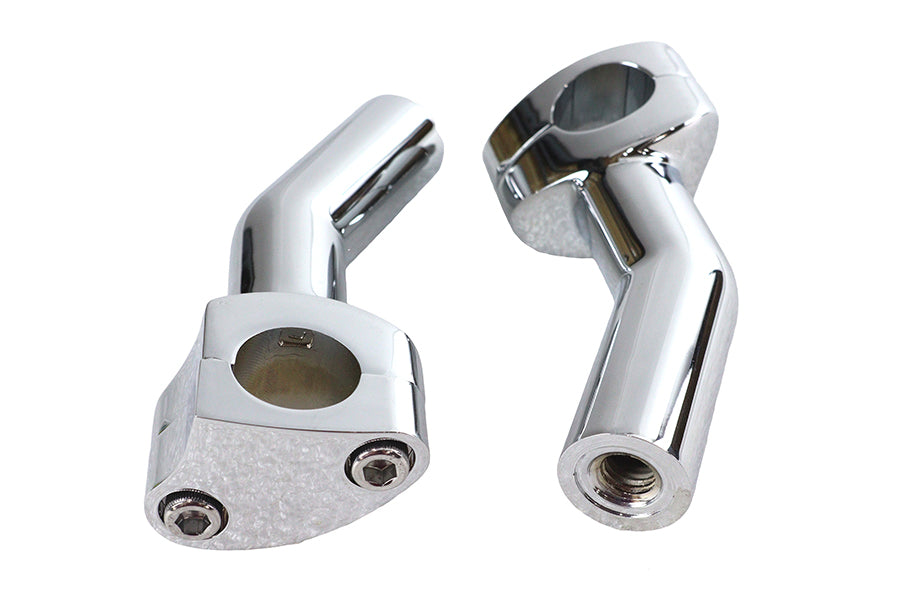 25-0215 - 1  Pullback Riser Set Chrome by MCM