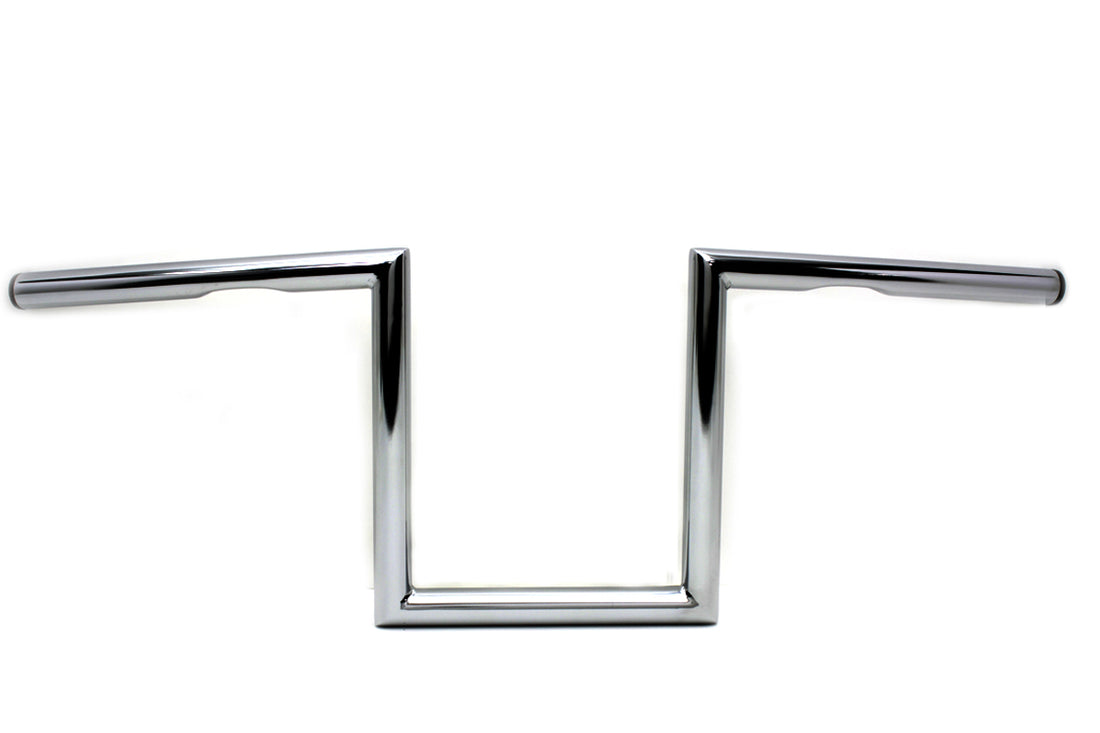 25-0428 - 10 inch Z Handlebar with Indents Chrome by MCM