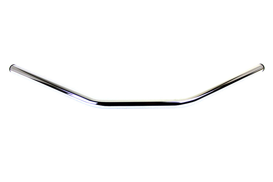 25-0455 - Flat 1  Drag Handlebar with Indents Chrome by MCM