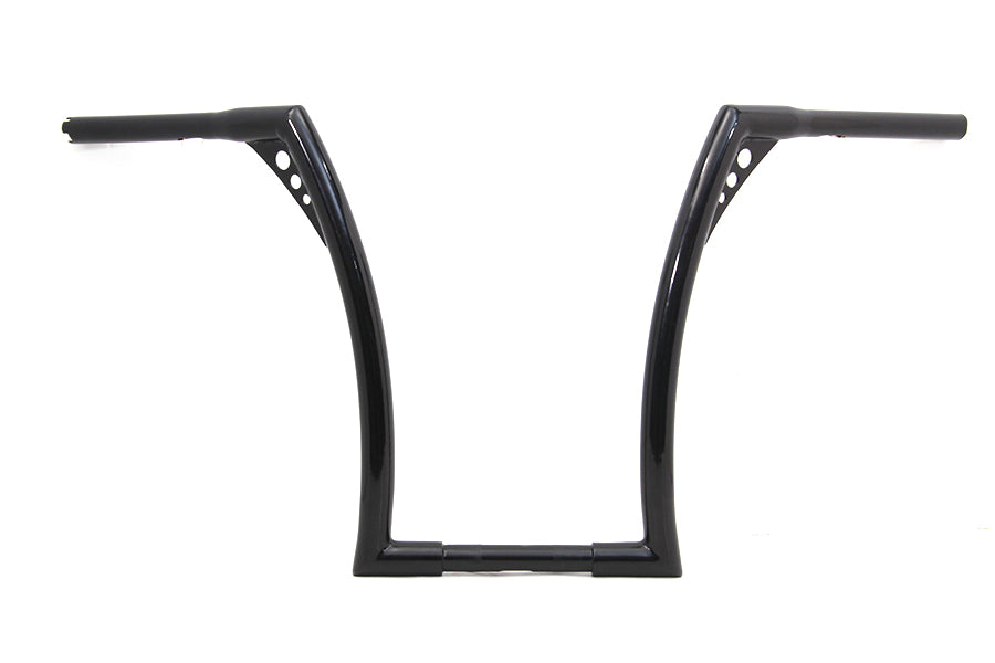 25-0461 - 17  Black Z-Bar Handlebar with Indents by MCM