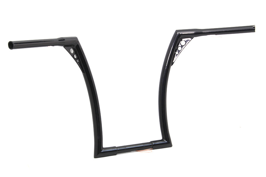 25-0461 - 17  Black Z-Bar Handlebar with Indents by MCM