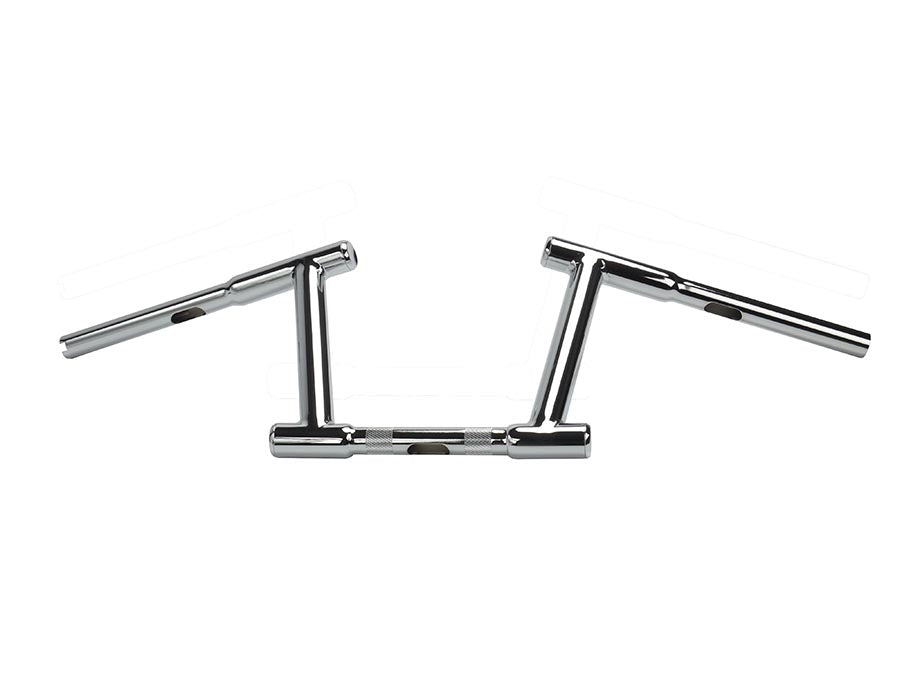 25-0567 - 8 inch Z-Bar Racing Handlebar with Indents Chrome by MCM