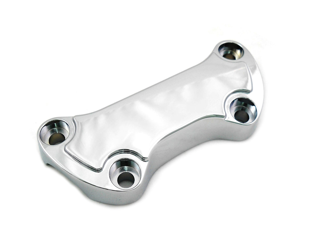 25-0590 - Chrome Smooth Handlebar Clamp Cover by MCM
