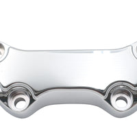 25-0592 - Chrome Smooth Handlebar Clamp Cover with Skirt by MCM