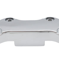 25-0592 - Chrome Smooth Handlebar Clamp Cover with Skirt by MCM