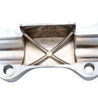 25-0592 - Chrome Smooth Handlebar Clamp Cover with Skirt by MCM