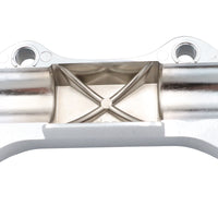25-0592 - Chrome Smooth Handlebar Clamp Cover with Skirt by MCM
