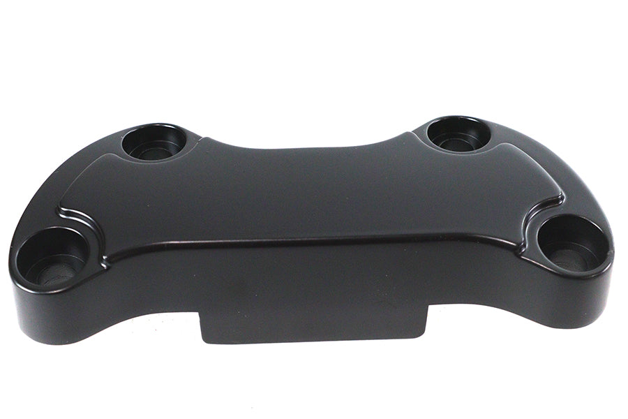 25-0593 - Black Smooth Handlebar Clamp Cover with Skirt by MCM