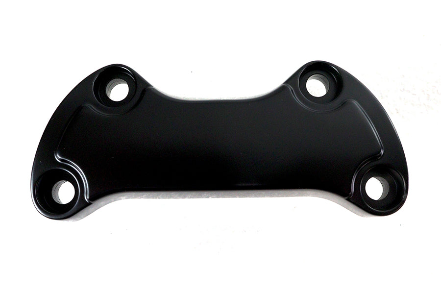 25-0593 - Black Smooth Handlebar Clamp Cover with Skirt by MCM