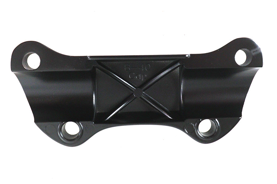 25-0593 - Black Smooth Handlebar Clamp Cover with Skirt by MCM