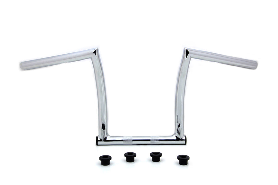 25-0632 - 11 inch Chrome ChiZeled Z-Bar Handlebar with Indents by MCM