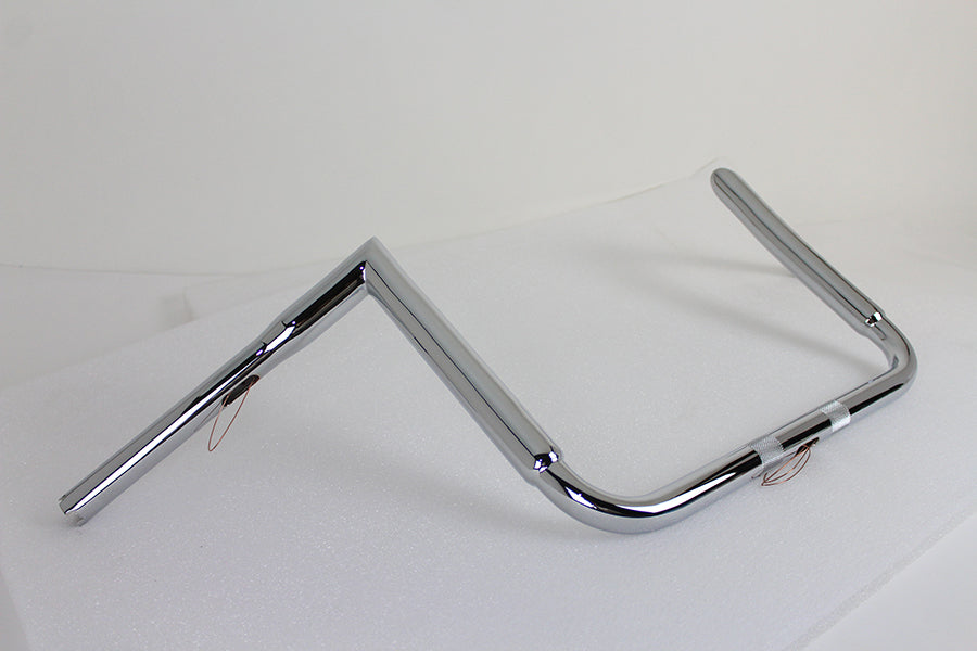 25-0636 - 12  Chrome ChiZeled Z-Bar Handlebar without Indents by MCM