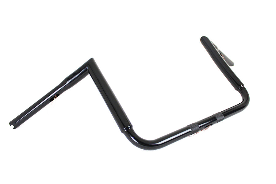 25-0637 - 12  Black ChiZeled Z-Bar Handlebar without Indents by MCM